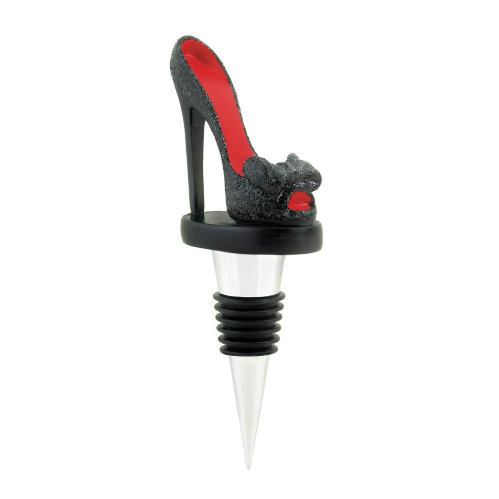 Black Peep Toe Shoe Wine Stopper - UNQFurniture