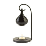 Black Tear Drop Oil Warmer - UNQFurniture