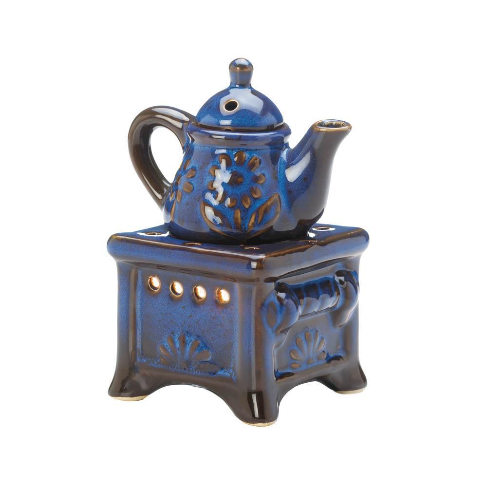 Blue Teapot Stove Oil Warmer - UNQFurniture