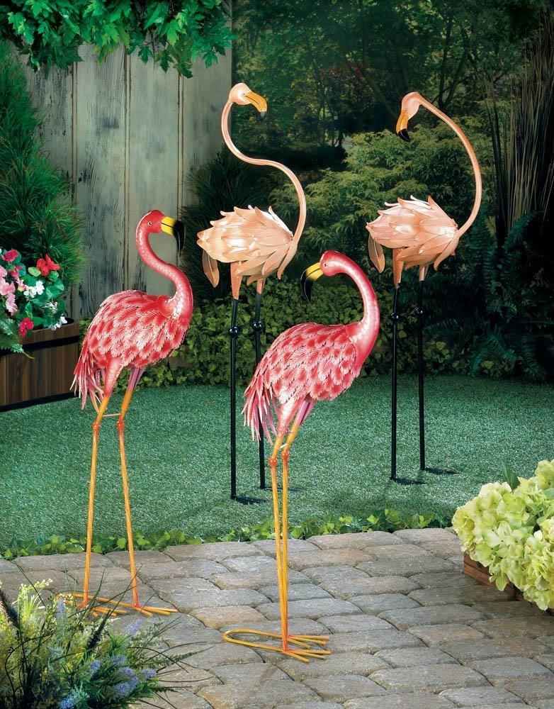 Bright Standing Flamingo Looking Back - UNQFurniture