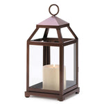 Bronze Contemporary Candle Lantern - UNQFurniture