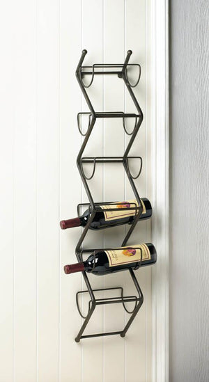 Chevron Wall Wine Holder - UNQFurniture