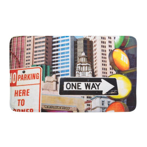 City Traffic Signs Floor Mat - UNQFurniture