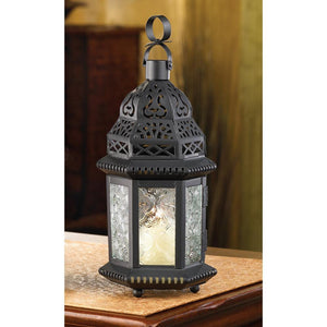 Clear Glass Moroccan Lantern - UNQFurniture