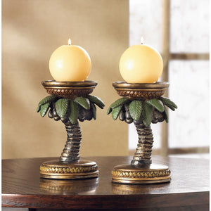 Coconut Tree Candle Holders - UNQFurniture