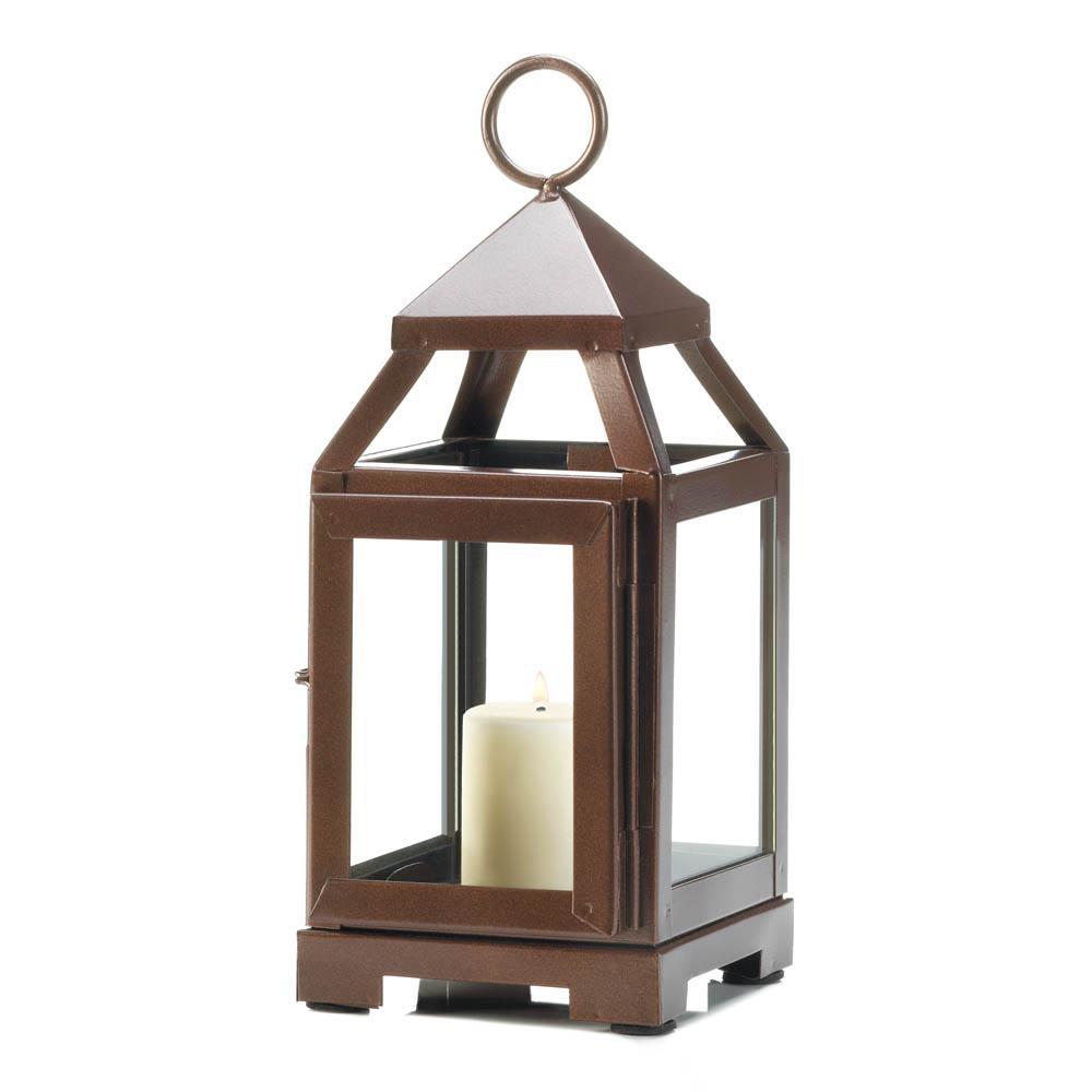 Copper Mini Contemporary Lantern - UNQFurniture