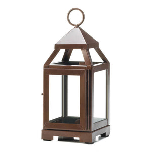 Copper Mini Contemporary Lantern - UNQFurniture