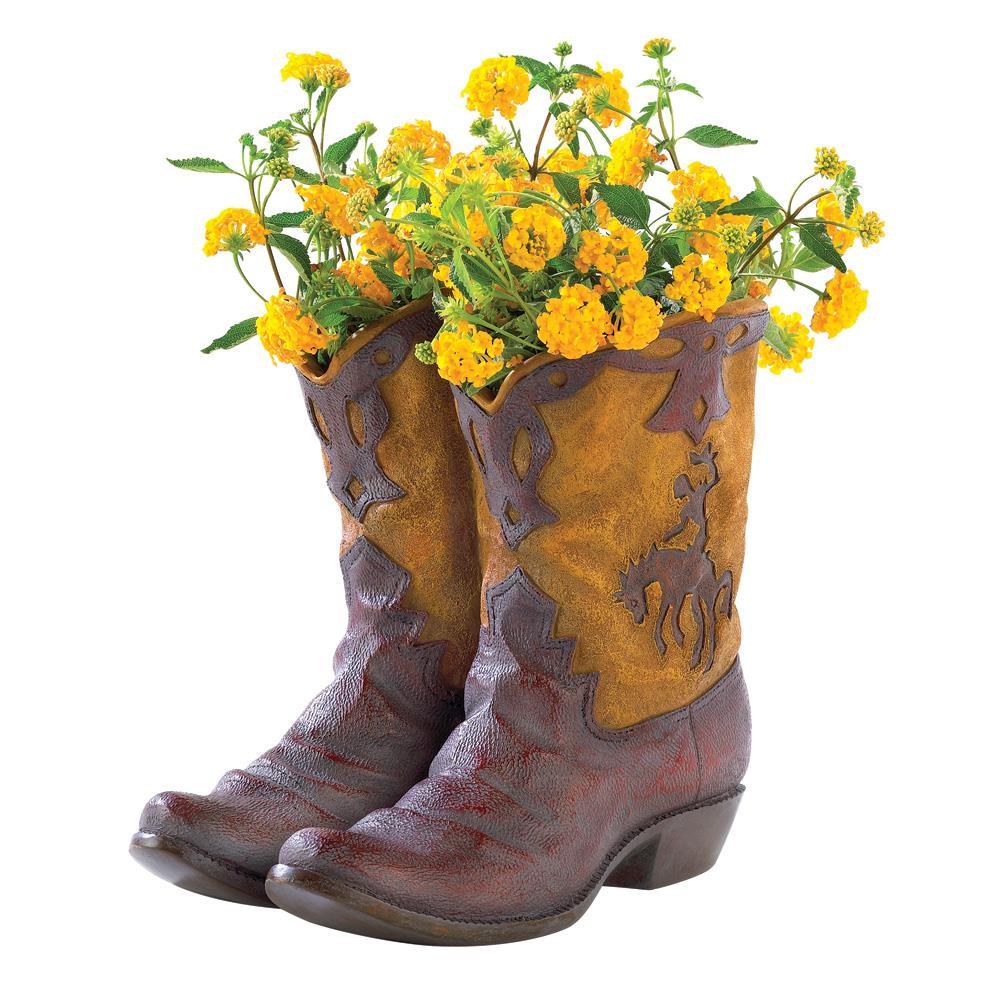 Cowboy Boots Planter - UNQFurniture