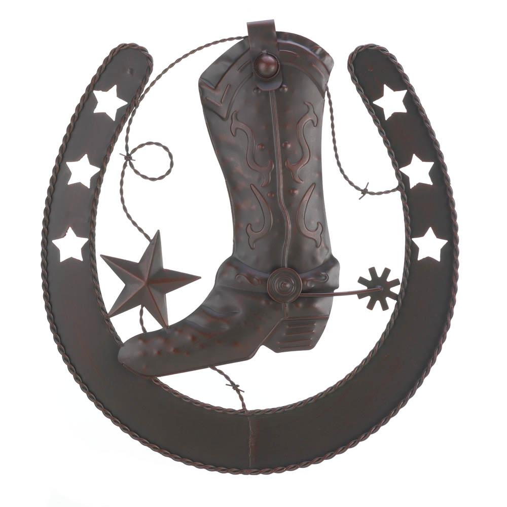 Cowboy Horseshoe Wall Decor - UNQFurniture