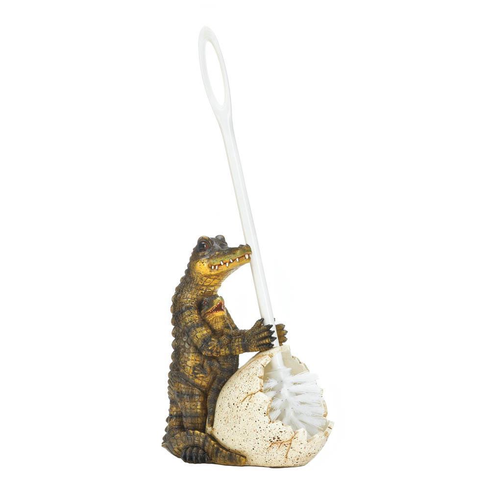 Crocodile Family Toilet Brush Holder - UNQFurniture