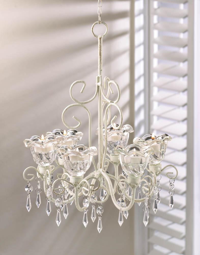 Crystal Blooms Candle Chandelier - UNQFurniture