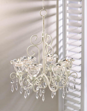 Crystal Blooms Candle Chandelier - UNQFurniture