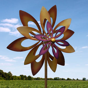 Dancing Sunflower Garden Windmill Garden Spinner - UNQFurniture