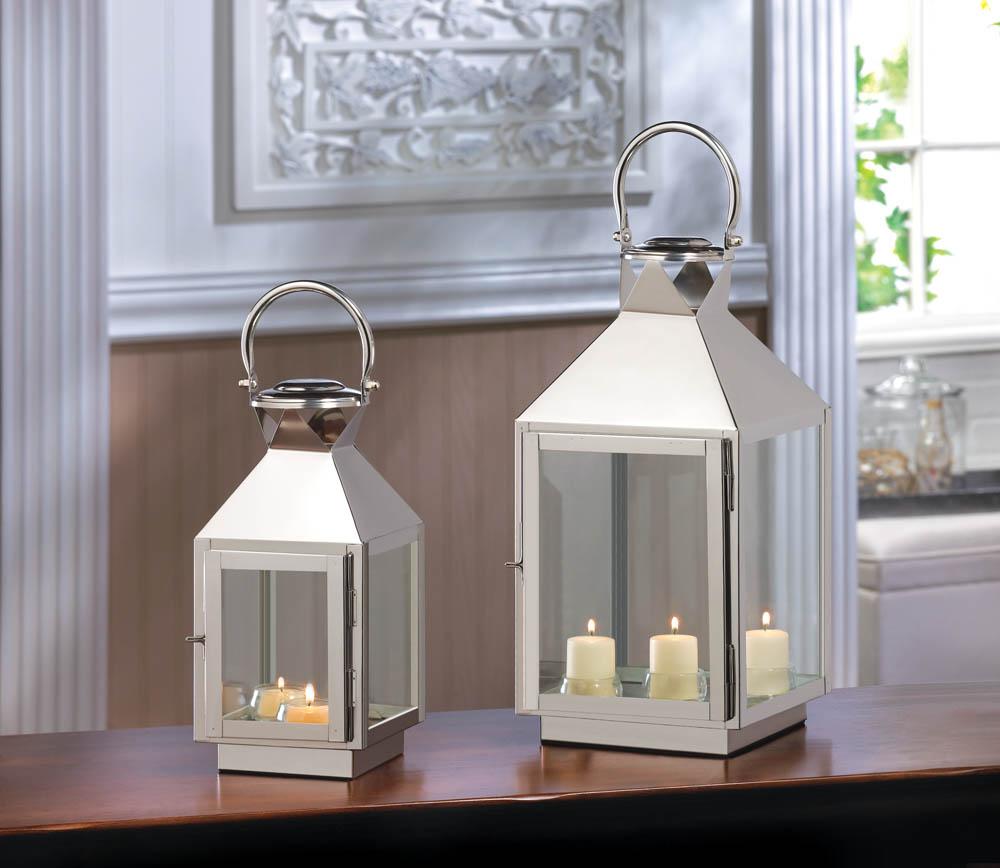 Dapper Stainless Steel Lantern - UNQFurniture