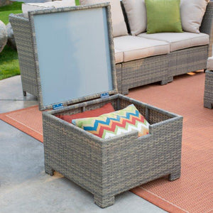 South Isle All-Weather Wicker Natural Outdoor Conversation Set