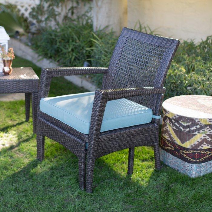 Brisbane All Weather Wicker 5 Piece Patio Chat Set