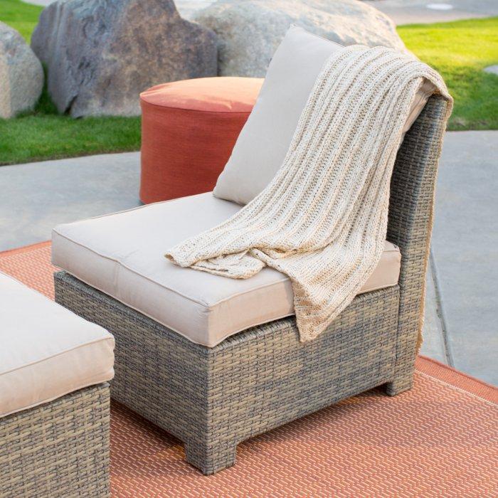 South Isle All-Weather Wicker Natural Outdoor Conversation Set