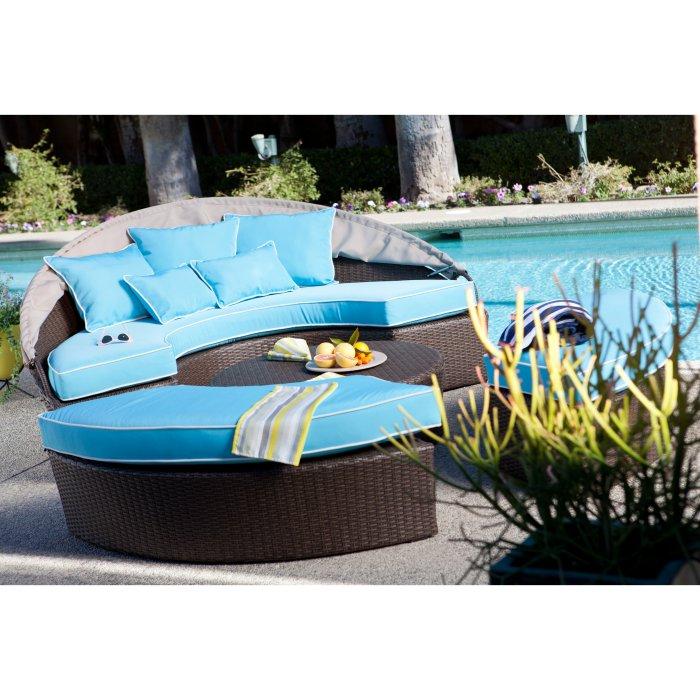 Rendezvous All-Weather Wicker Sectional Daybed