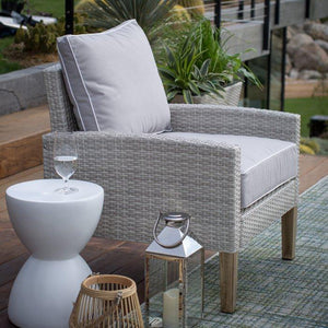 Clermont All Weather Wicker 4 Piece Patio Conversation Set