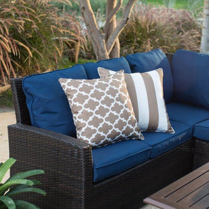 Monticello All-Weather Outdoor Wicker Sofa Sectional Set