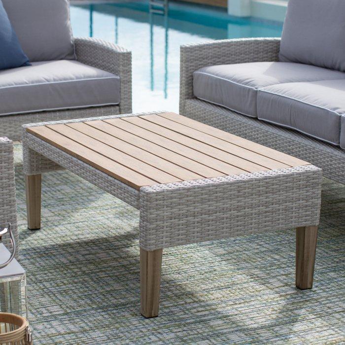 Clermont All Weather Wicker 4 Piece Patio Conversation Set