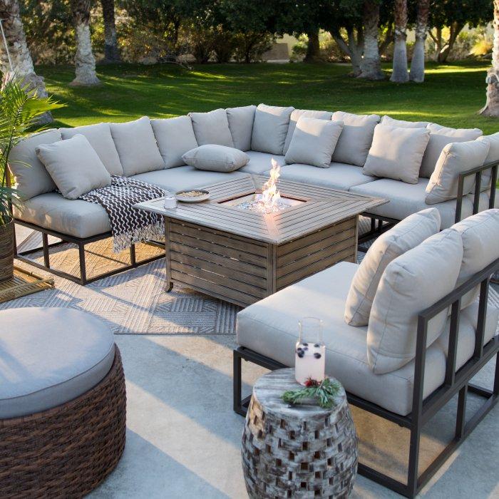 Bonaire Aluminum Outdoor Sectional Set