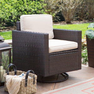 Berea Wicker 4 Piece Conversation Set with Storage