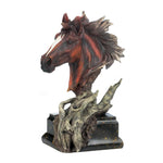 Driftwood Stallion Sculpture - UNQFurniture