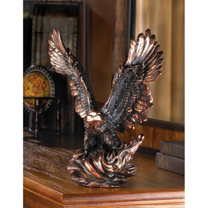 Eagle in Flight Statue - UNQFurniture