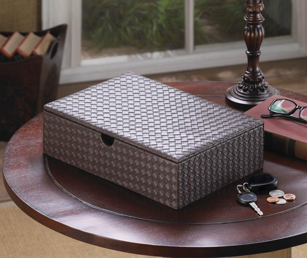 Faux Leather Keepsake Box - UNQFurniture