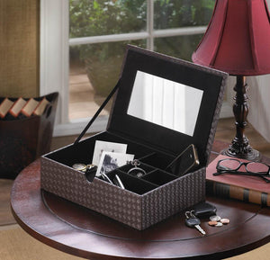 Faux Leather Keepsake Box - UNQFurniture