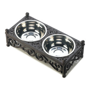 Filigree Cast Iron Pet Bowls - UNQFurniture