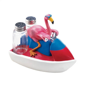 Flamingo Jet Skiing Shakers - UNQFurniture