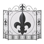 Fleur-De-Lis Fireplace Screen - UNQFurniture