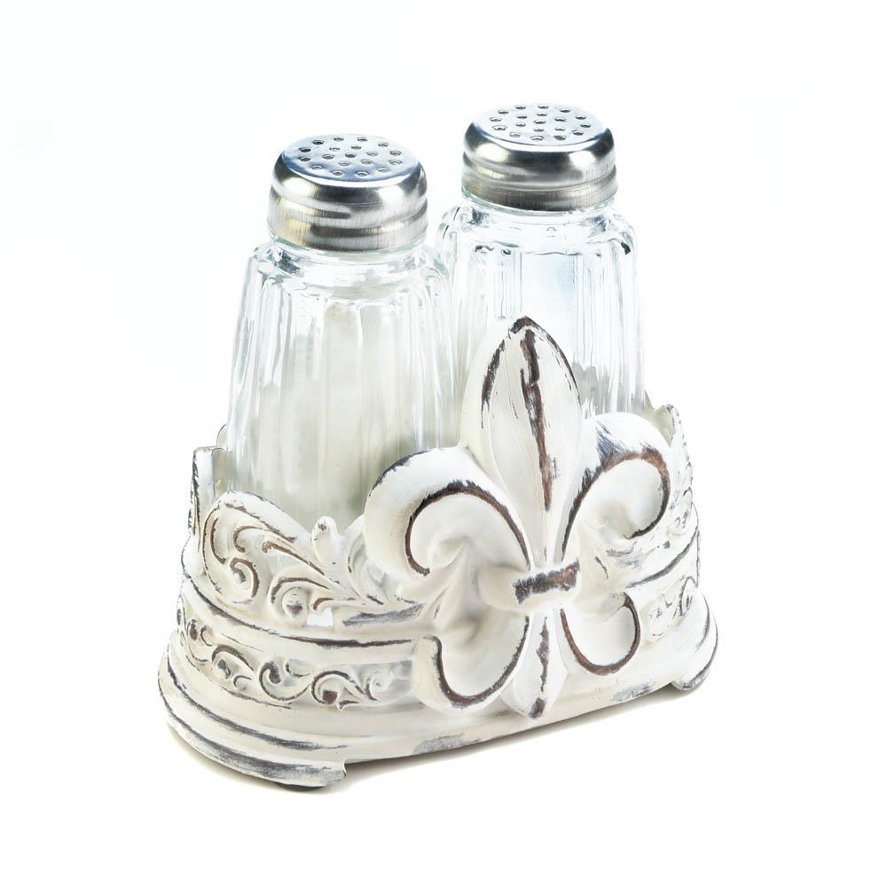 Fleur-De-Lis S&P Holder Set - UNQFurniture