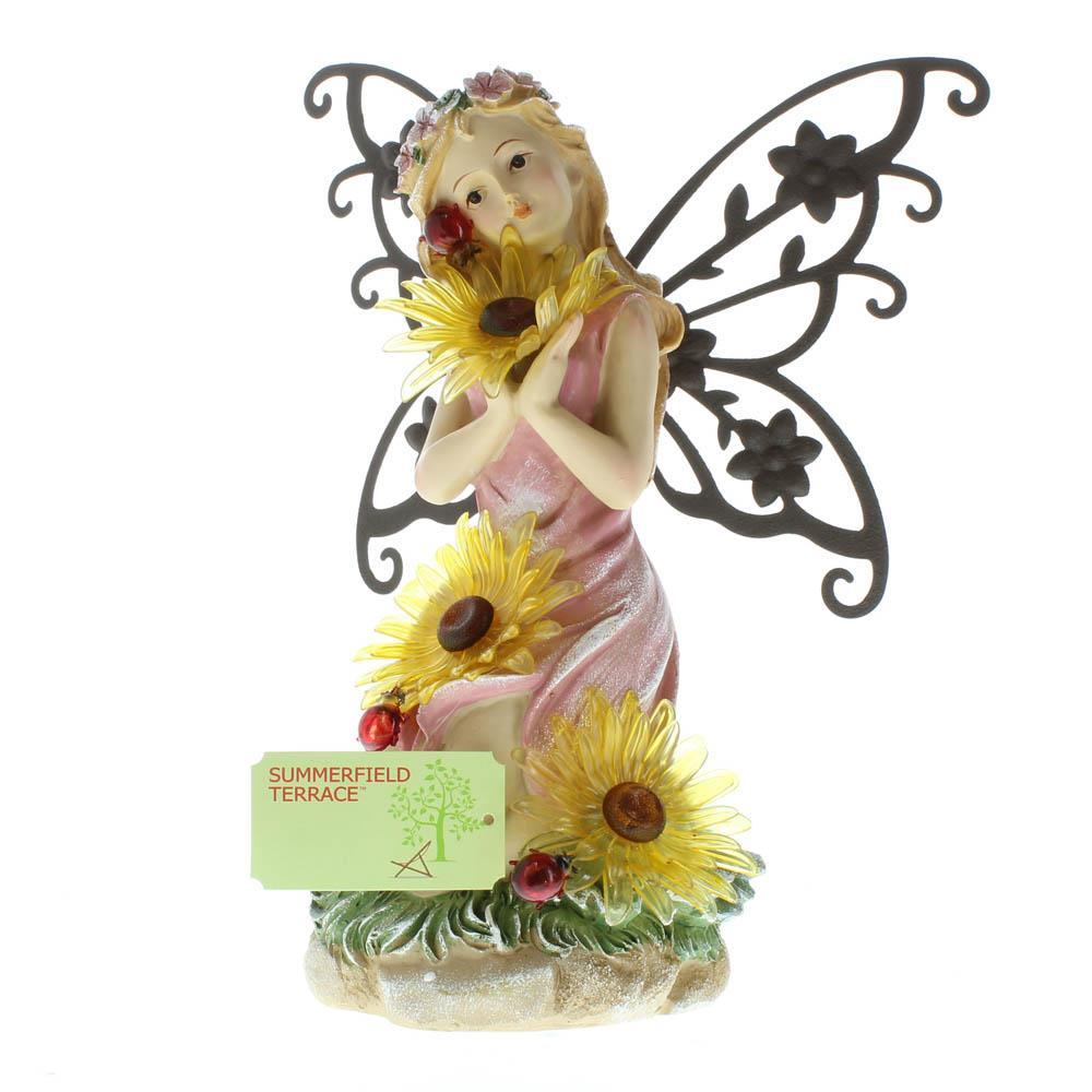 Garden Blooms Fairy Solar Statue - UNQFurniture