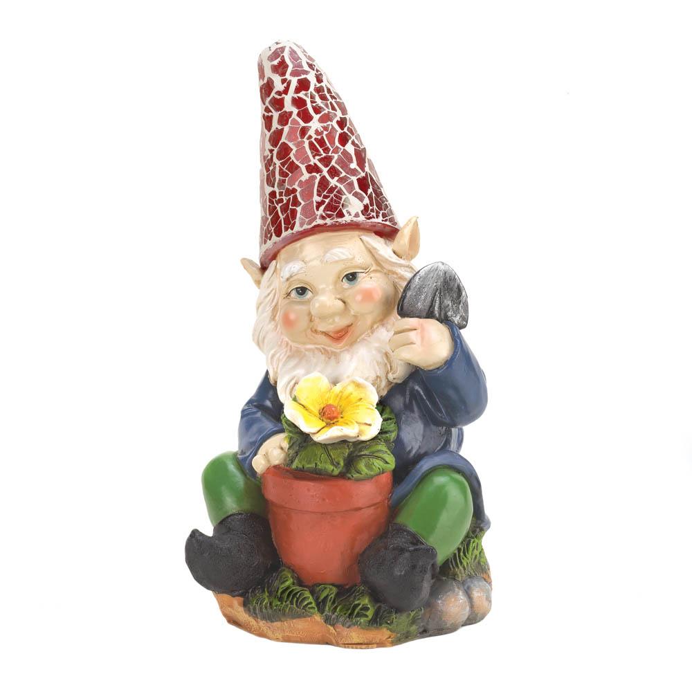 Gardening Gnome Solar Garden Statue - UNQFurniture