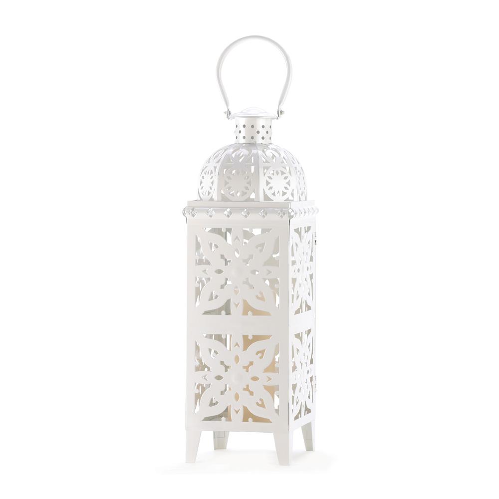 Giant White Medallion Lantern - UNQFurniture