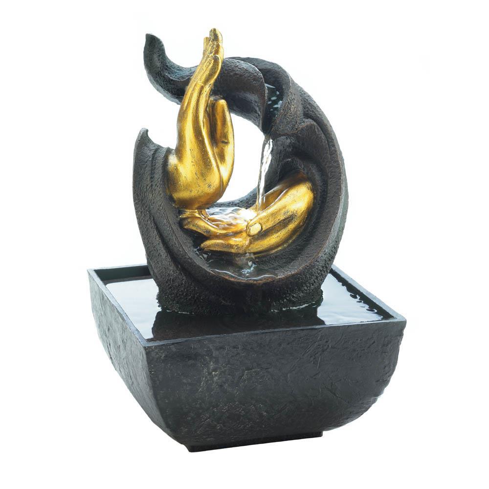 Golden Hands Accent Tabletop Fountain - UNQFurniture