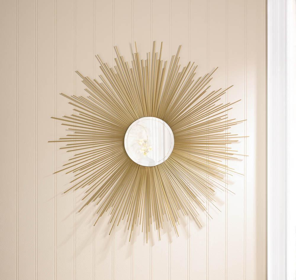 Golden Rays Sunburst Mirror - UNQFurniture