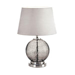 Gray Crackle Glass Table Lamp - UNQFurniture