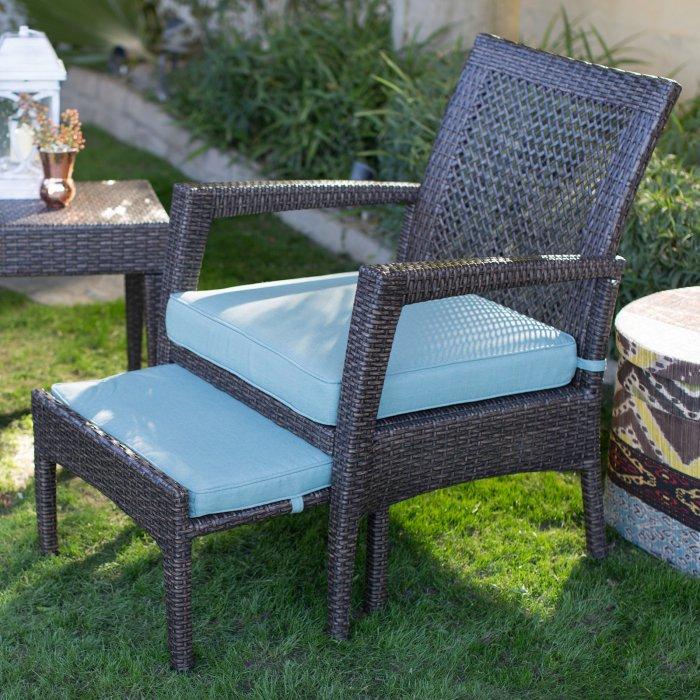 Brisbane All Weather Wicker 5 Piece Patio Chat Set