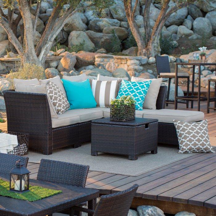 South Isle All-Weather Wicker 8 Piece Patio Conversation Set