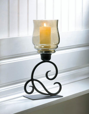 Iridescent Glass Hurricane Lantern - UNQFurniture