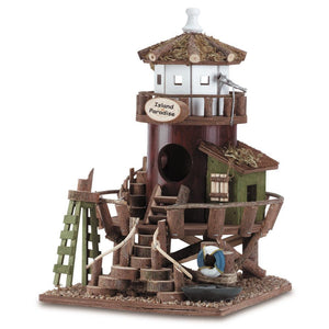 Island Paradise Wood Bird House - UNQFurniture