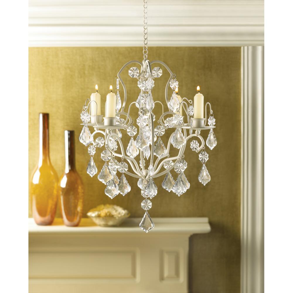 Ivory Baroque Candle Chandelier - UNQFurniture