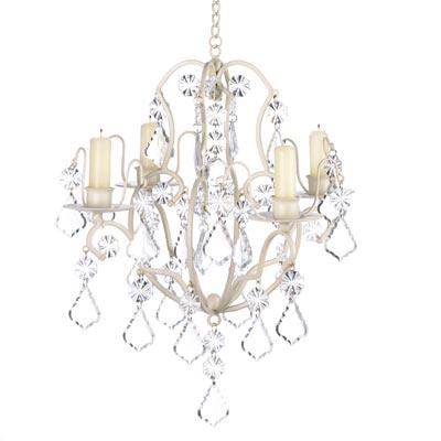 Ivory Baroque Candle Chandelier - UNQFurniture