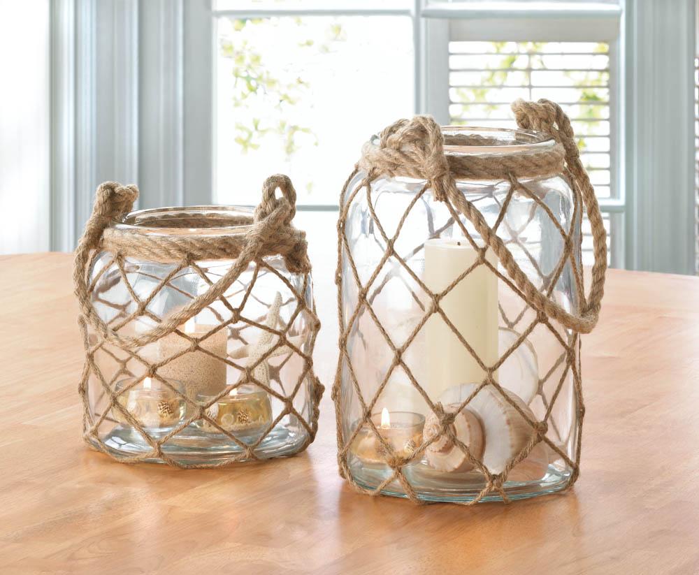 Large Fisherman Net Candle Lantern - UNQFurniture