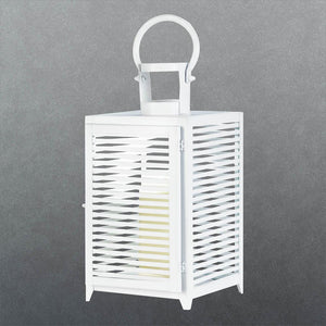 Large White Horizon Lantern - UNQFurniture