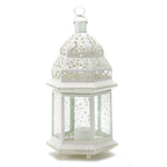 Large White Moroccan Lantern - UNQFurniture